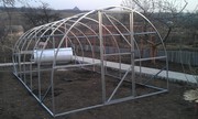 Каркас теплицы из поликарбоната 3х6х2.1м. 