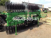 Американська ротаційна пружинна зубова борона Джон Дір John Deere 6 м.